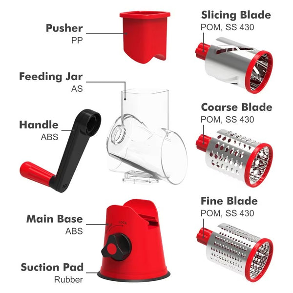 Tabletop Drum Grater