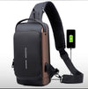Fashion Men Bag with Lock Waterproof Anti-Theft Chest Bag
