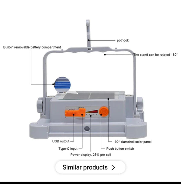 Solar Camping Flood Light