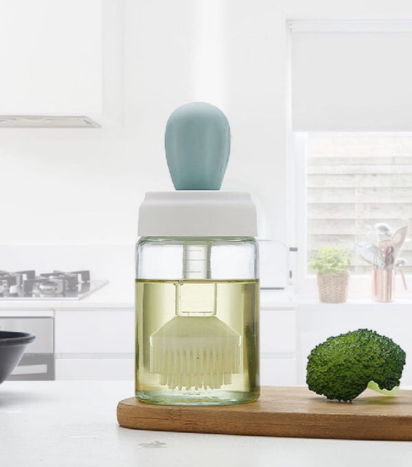 Cooking Oil Bottle with Brush