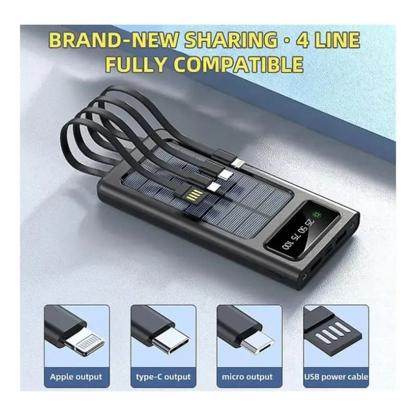 Solar Power Bank – 10,000mAh