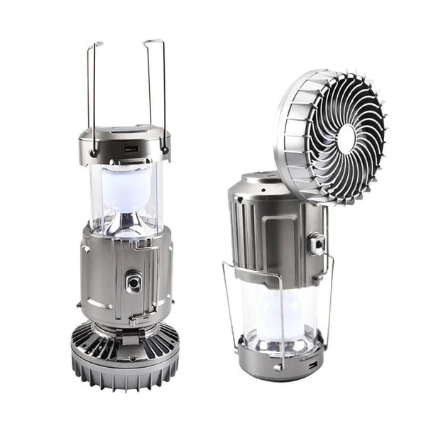6in1 Solar Fan with Camping Light