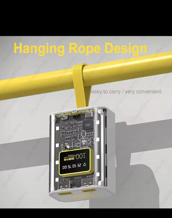 10000 mAh 66W Transparent Power Bank