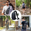 Fashion Men Bag with Lock Waterproof Anti-Theft Chest Bag