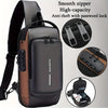 Fashion Men Bag with Lock Waterproof Anti-Theft Chest Bag