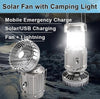 6in1 Solar Fan with Camping Light